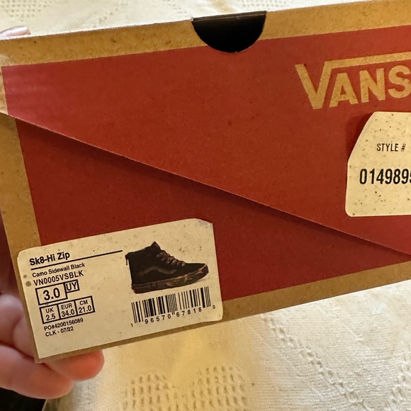 🔅NEW🔅Vans sk8 high camouflage sneakers - Picture 4 of 4